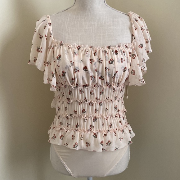 Juliet Printed Bodysuit in Ivory Combo - Picture 10 of 14